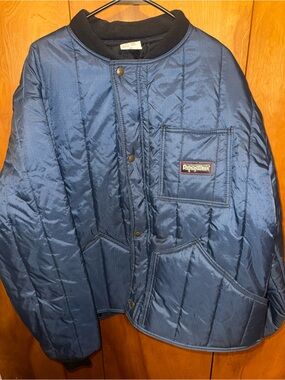 RefrigiWear 2009 Cooler Wear Jacket Style 0525 2XL Navy Insulated Work Coat